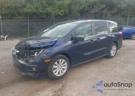 2019 Honda Odyssey Lx из США, поврежденный, VIN 5FNRL6H23KB040245